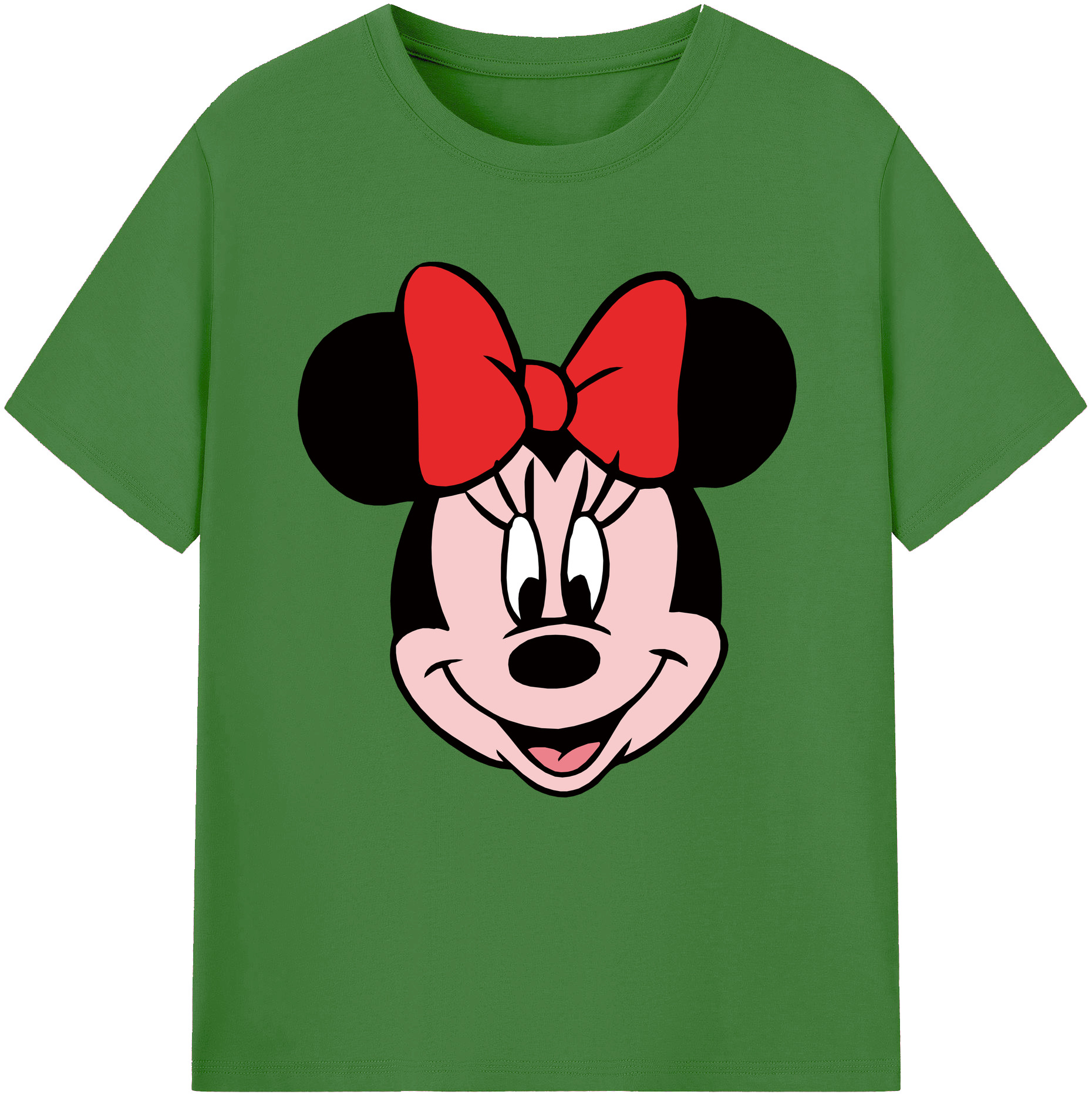（画像用） ミッキーマウス Mickey Mouse レディースカジュアルプリントTシャツ（綿100％）